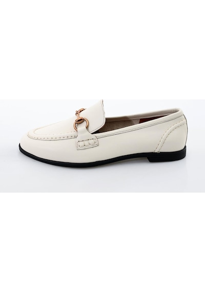 Kemik Deri Loafer 34306-Kemik