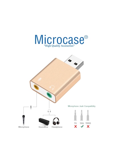 Microcase 7.1 Kanal USB Ses Kartı - AL2587