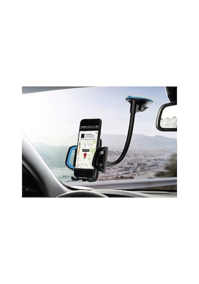 Hytech Vantuz + Braketi 360 Derece Döner Siyah/gri 04 Dokuz Parçalı Set