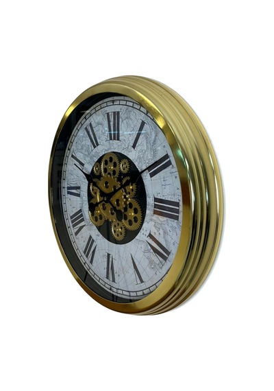 Gold Atlas Royale 60 Cm Çarklı Duvar Saati Standart