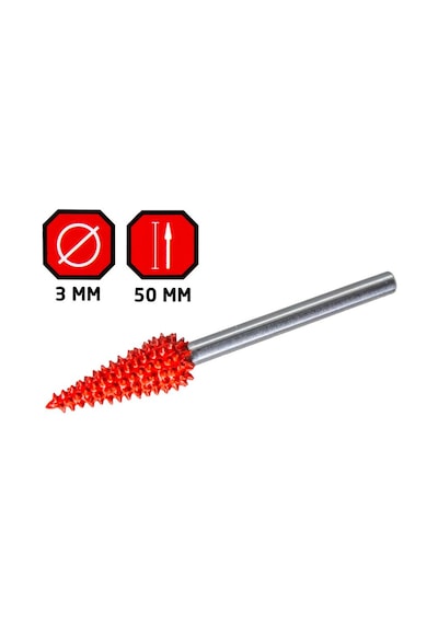 Rox Wood 0277 Karbür Kısa Konik Çam Tip Ahşap Şekillendirme Törpü