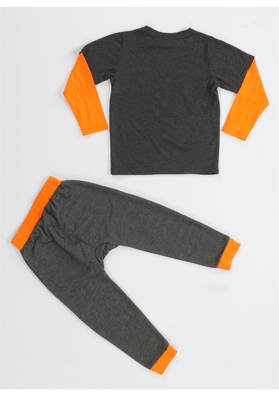 Casabony Yes No Antrasit Baggy Pantolon + T-shirt Takım-antrasit Antrasit