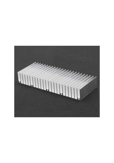 Alkatronik 15cm X 6cm X 2.5cm Alüminyum Metal Soğutucu Blok Radyatör Amfi Led Entegre Transisto Standart