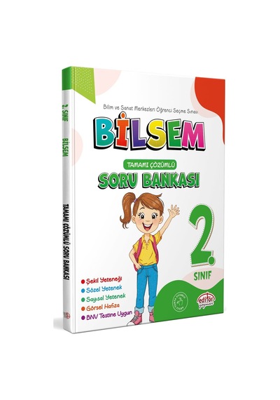 2. Sınıf Bilsem Çözümlü Soru Bankası Editör Yayınevi