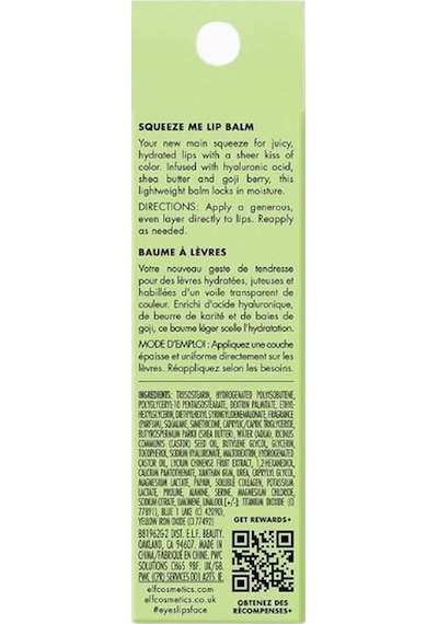 E.l.f Elf Squeeze Me Nemlendirici Dudak Balsamı Dudak Parlatıcıları Honeydew