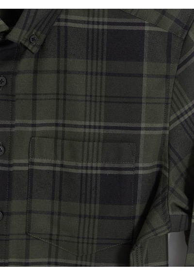 Lcwaıkıkı Classic Haki Regular Fit Ekose Erkek Gömlek