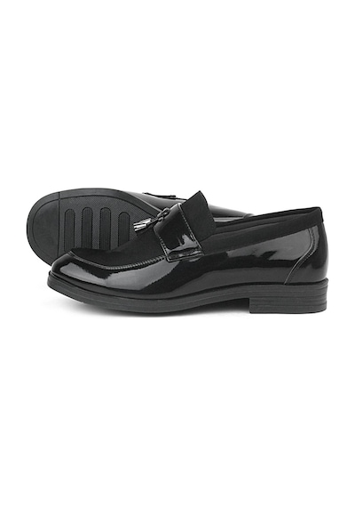 Rakerplus Siyah Rugan Klasik Loafer Erkek Çocuk Ayakkabı