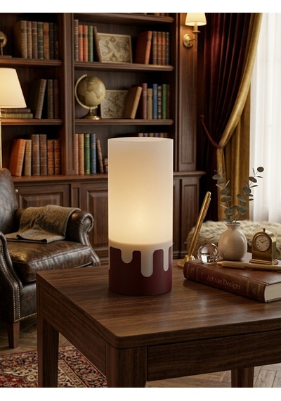 Tasarım Ödüllü Erimiş Damla 3d Gece Lambası - 7 Renkli Rgb Akıllı Ambiyans Abajuru E27 Ampül Dahil Beyaz - Kırmızı Tasarım Ödüllü Erimiş Damla 3d Gece Lambası - 7 Renkli Rgb Akıllı Ambiyans Abajuru E27 Ampül Dahil Beyaz - Kırmızı