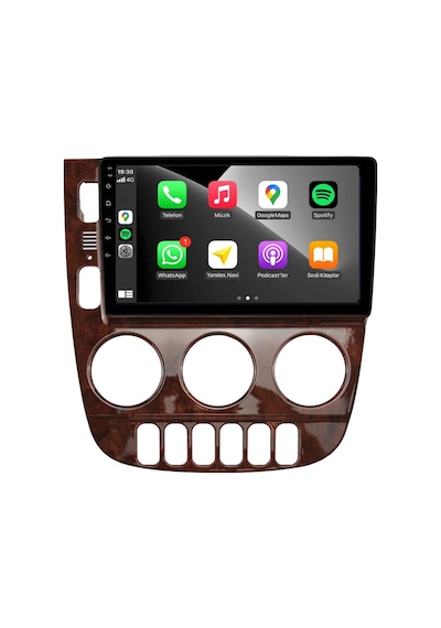 Mercedes Benz Ml Araç Multimedya Android Ekran Carplay Double Teyp 2+32 9" 01-05 Maun Blueway