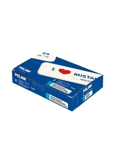 Milan Cnm4806 Esnek Sentetik Silgi I Love Mıstakes - 6 Adet