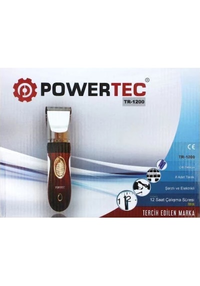 Powertec TR-1200 Saç ve Sakal Kesme Makinesi