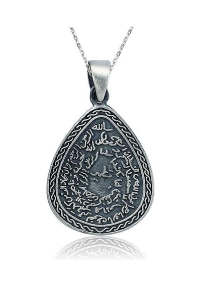 Gümüş Kıtmir Duası Damla Kolye (506449810)