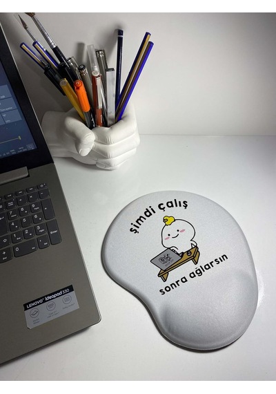 Rakkun Shop - Şimdi Çalış Sonra Ağlarsın Bilek Destekli Mouse Pad