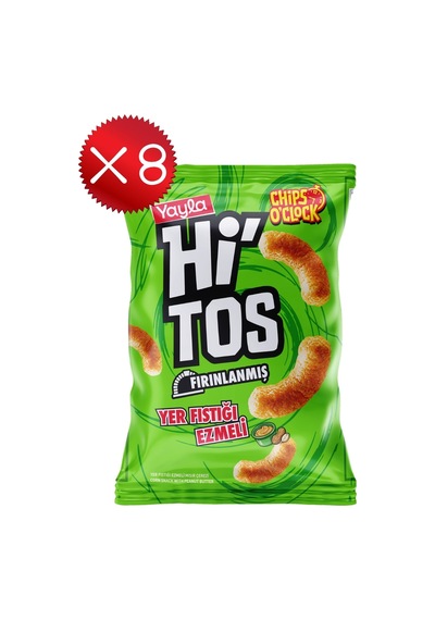 Yayla Hi'tos Yer Fıstığı Ezmeli Mısır Çerezi 100 G X8