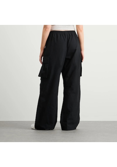 Nike Sportswear Mid-rise Oversized Woven Cargo Pantalon-sportxstore Siyah