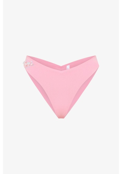 Penti Pembe Boncuk Detaylı V Kesim Bikini Altı - Gamze Erçel Koleksiyonu