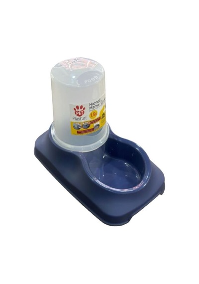 Plastart Pt200 Hazneli Kedi Mama Su Kabı 1500 ML