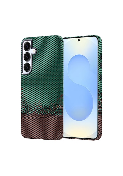 Galaxy S25 Plus Kılıf Ultra İnce Magsafe Karbon Fiber Görünümlü İnce Hafif Pazarplus Siyah
