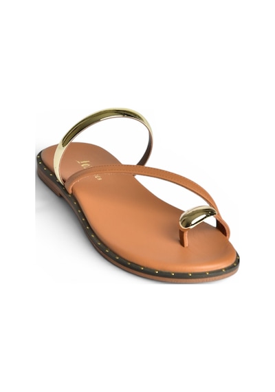 Fox Shoes Y291700103 Taba Hakiki Deri Kadın Terlik
