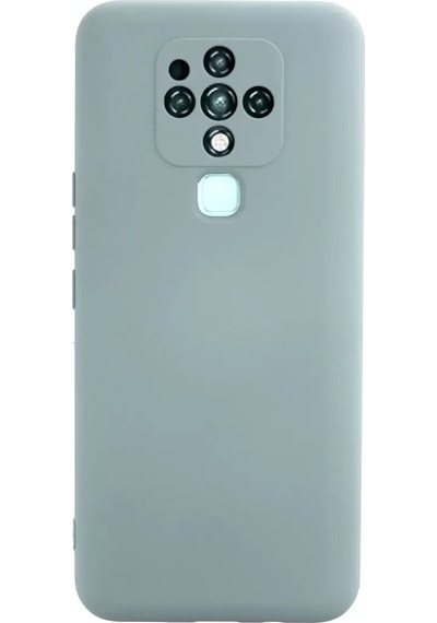 Newface Tecno Camon 16 Kılıf Nano İçi Kadife Silikon - Buz Mavisi