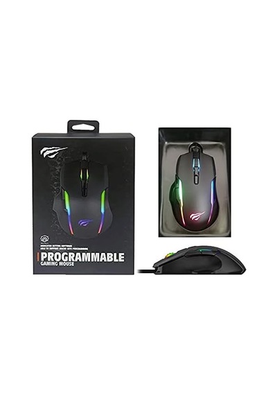 Gamenote Ms1012a Kablolu Rgb Gaming Mouse - Siyah Açık Beyaz