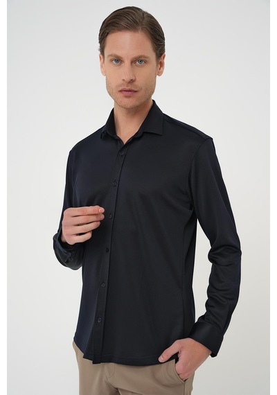 Efor G 1583 Slim Fit Lacivert Klasik Gömlek Lacivert Efor G 1583 Slim Fit Lacivert Klasik Gömlek Lacivert
