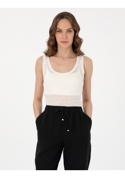 Pierre Cardin Kadın Ekru Bluz Örme 50306235-vr019