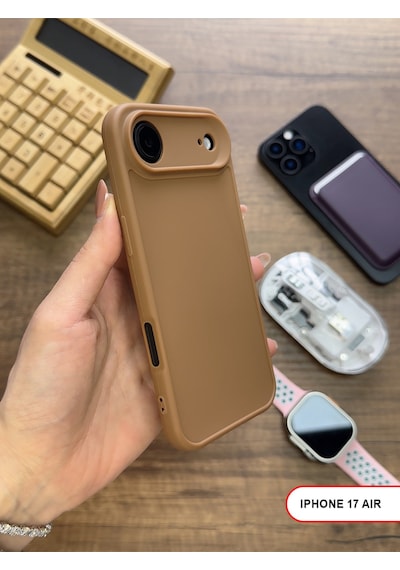 Apple iPhone 17 Air Uyumlu Kamera Korumalı Darbeye Dayanıklı Renk Atmayan Keep Silikon Kılıf Kahverengi Apple iPhone 17 Air Uyumlu Kamera Korumalı Darbeye Dayanıklı Renk Atmayan Keep Silikon Kılıf Kahverengi