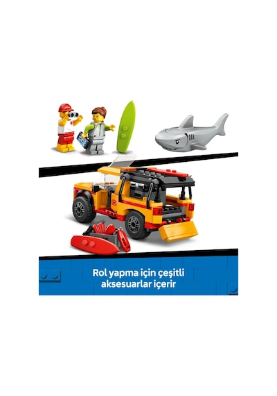 LEGO® City Cankurtaran Kamyoneti 60453 - 6 Yaş ve Üzeri Çocuklar için 2 Minifigür ve Köpek Balığı Figürü İçeren Oyuncak Yapım Seti (214P) LEGO® City Cankurtaran Kamyoneti 60453 - 6 Yaş ve Üzeri Çocuklar için 2 Minifigür ve Köpek Balığı Figürü İçeren Oyuncak Yapım Seti (214P)