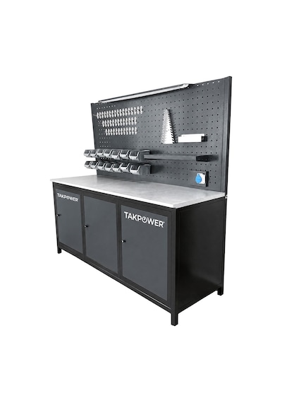 Takpower 2 Metre Takım Tezgahı 3 Dolaplı Antresit