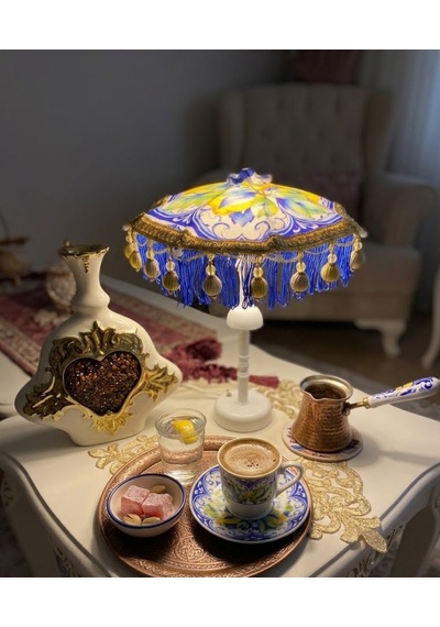 Missidea Majolica Ledli Dekoratif Bali Şemsiyesi Renkli