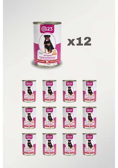 Yetişkin Köpek Kuzu Konservesi 12 Adet X 400 Gr.