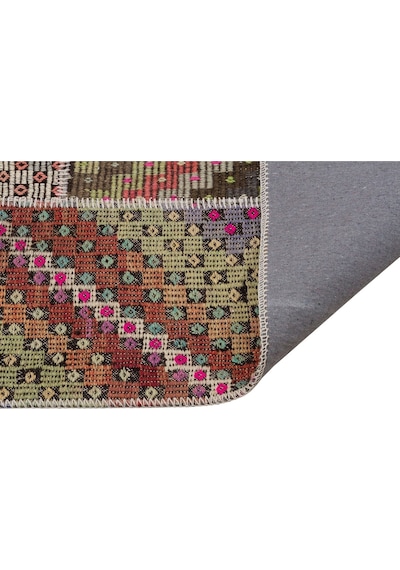 Eşsiz Güzelliğe Sahip Patchwork El Dokuma Halı 160 X 230 Cm 6082