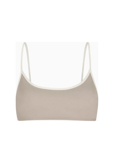 Because Of Alice Base Contrast Trim Cami Bra Tamamlayıcı Spor Sütyeni Bej