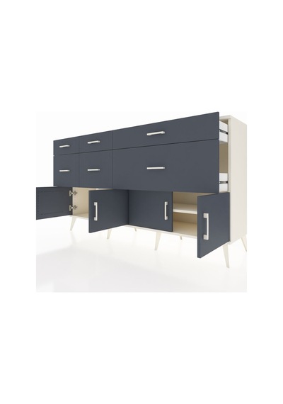 Hyperion Konsol Tek Raflı 6 Çekmeceli 4 Kapaklı 176x44x99 Aytaşı- Aytaşı-antrasit Hyperion Konsol Tek Raflı 6 Çekmeceli 4 Kapaklı 176x44x99 Aytaşı- Aytaşı-antrasit