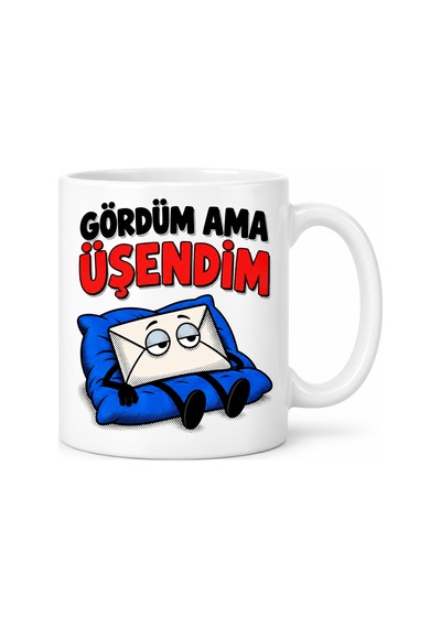 Agc Uygun Sepet Mesaj Mesaisi Tasarımlı Porselen Kupa - Model 770 Agc
