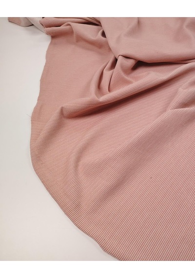 Pembe Jakarlı Örme Kumaş Pano Desenli Yumuşak Esnek Elbiselik 150x110cm 22 Pano -11752