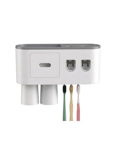Ers Banyo Organizer Diş Fırçası Tutucu Çift Dispenserli Raflı Çekmeceli Çok Renkli Ers Banyo Organizer Diş Fırçası Tutucu Çift Dispenserli Raflı Çekmeceli Çok Renkli