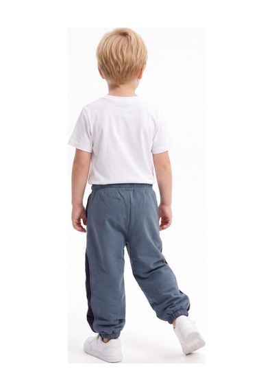 Toontoy Kids Toontoy Erkek Çocuk Paça W Nakışlı Garni Detaylı Eşofman Alt İndigo