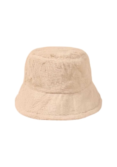 Uniquetrenders Kadın Ayarlanabilir Peluş Bucket Kova Şapka 2'li Set Bej - Camel