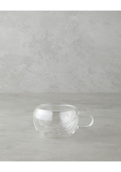 English Home Mistral Borosilikat Cam Double Wall Kupa 100 Ml Şeffaf Şeffaf