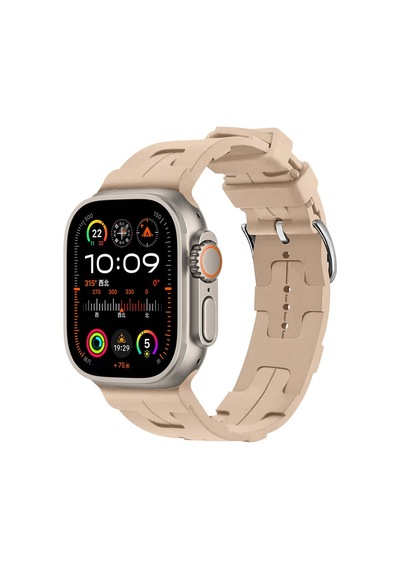 Kilifone -  Apple Uyumlu  Watch  Ultra 49mm - Kordon Silikon Kordon Krd-92