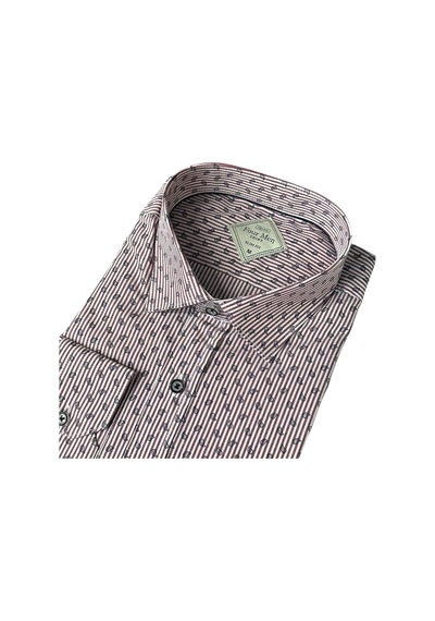 Uzun Kol Linen Keten Slim Fit 4 Mevsim Giyilebilen Pamuklu Gömlek Pudra