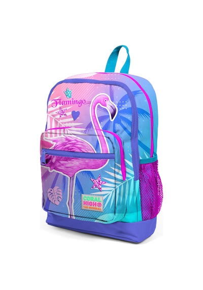 Coral High Kids Lavanta Pembe Flamingo Desenli Dört Bölmeli Okul Çantası 23705