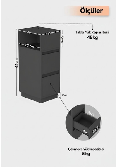 Alve Dar Komodin 2 Çekmeceli, Değiştirilebilir Açık Bölmeli Yan Sehpa Yatak Odası & Oturma Odası Minimal Tasarım Diğer Alve Dar Komodin 2 Çekmeceli, Değiştirilebilir Açık Bölmeli Yan Sehpa Yatak Odası & Oturma Odası Minimal Tasarım Diğer