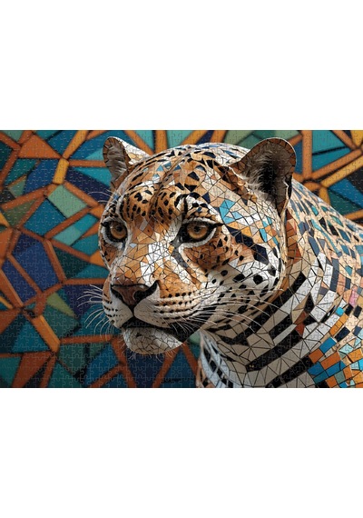 Nova Puzzle 1000 Parçalı Mozaik Jaguarın Derin Bakışı Puzzle - 41207