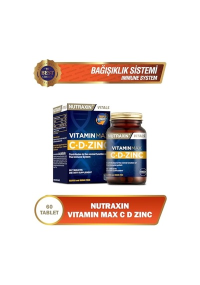 Nutraxin Vitamin Max C-d-zinc 60 Tablet