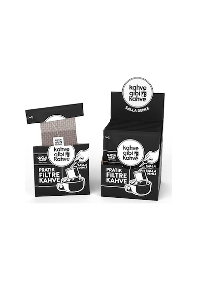 Pratik Filtre Kahve Sallama - 10'lu Güçlü Paket Çok Renkli