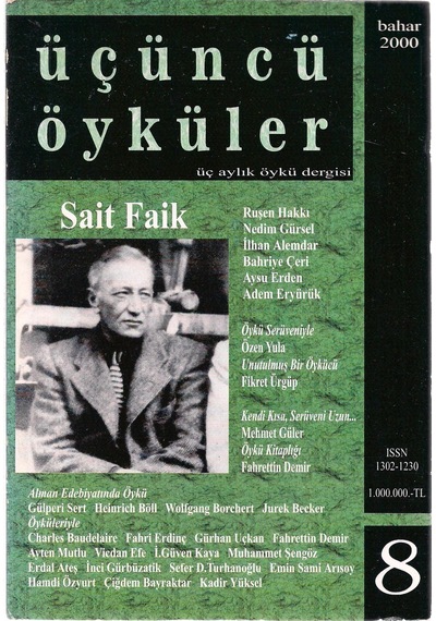 Üçüncü Öyküler Üç Aylık Öykü Dergisi Sait Faik
