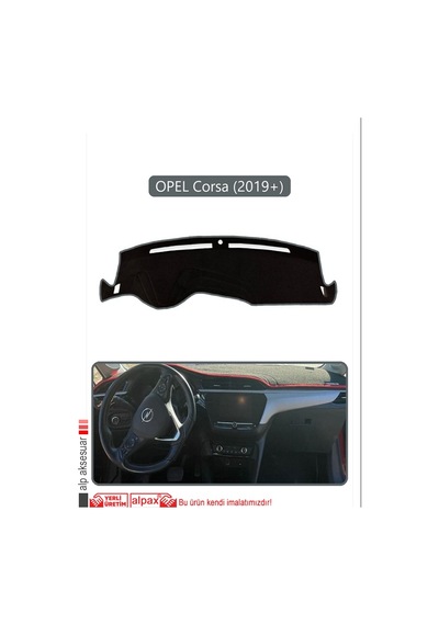 Opel Corsa 2019 + Torpido Koruma Halısı Gri Kenar